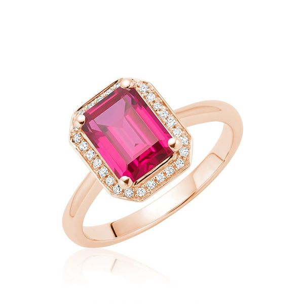 10KR Created Ruby & Diamond Ring Barthau Jewellers Stouffville, ON