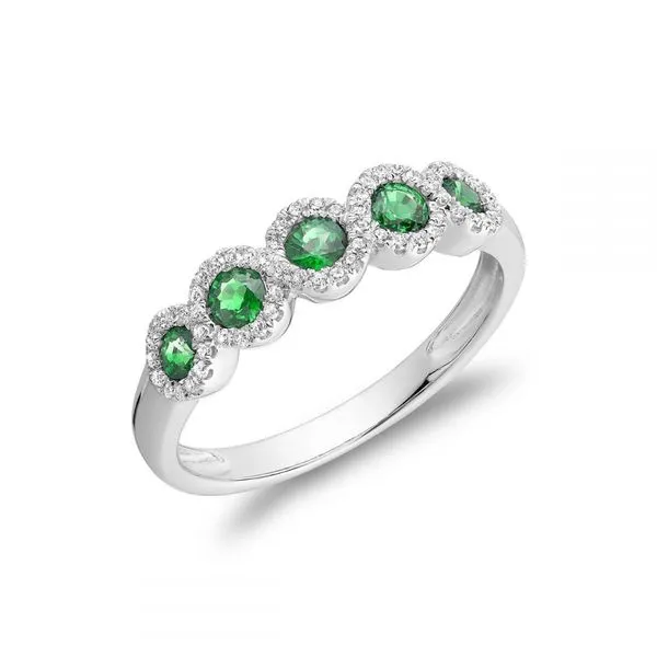 14K White Gold Emerald & Diamond Ring Barthau Jewellers Stouffville, ON