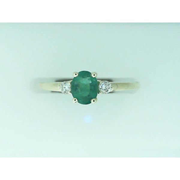 10K Yellow Gold Emerald & Diamond Ring Barthau Jewellers Stouffville, ON