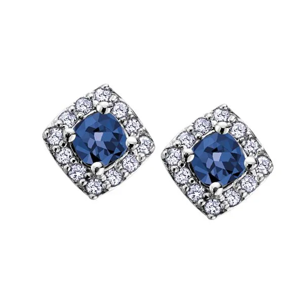 10KW Blue Sapphire & Diamond Earrings Barthau Jewellers Stouffville, ON