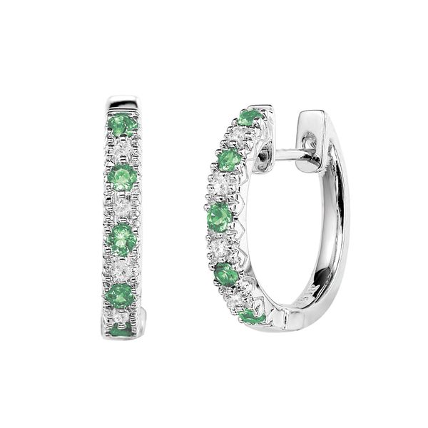 925 Emerald & CZ Earrings Barthau Jewellers Stouffville, ON