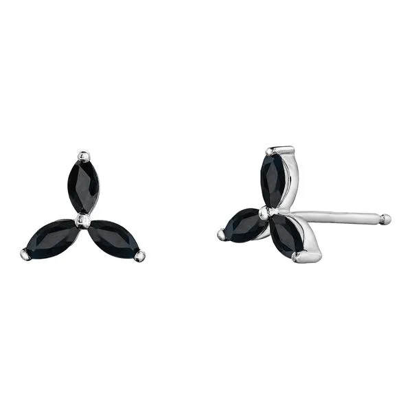 10KW Black Sapphire Earrings Barthau Jewellers Stouffville, ON
