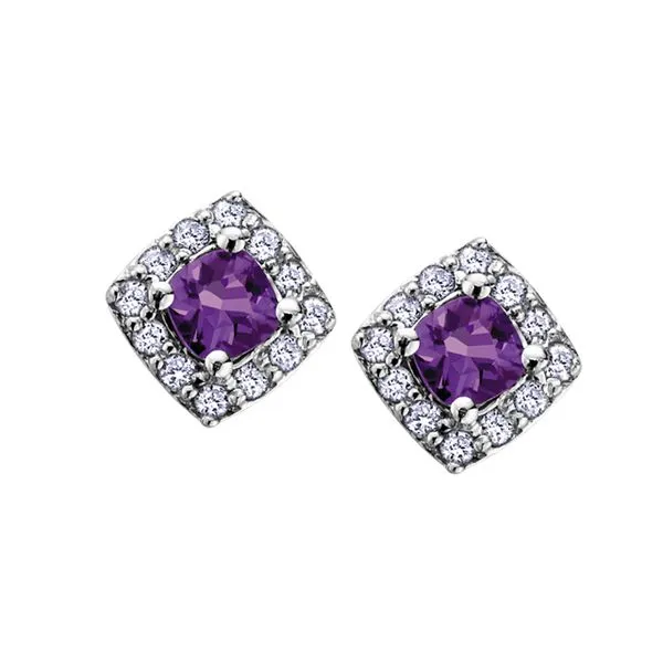10KW Amethyst & Diamond Earrings Barthau Jewellers Stouffville, ON
