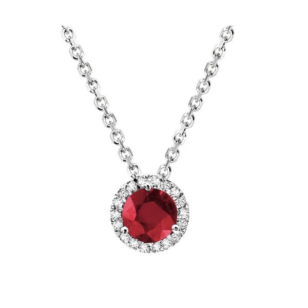 925 Ruby & CZ Necklace Barthau Jewellers Stouffville, ON