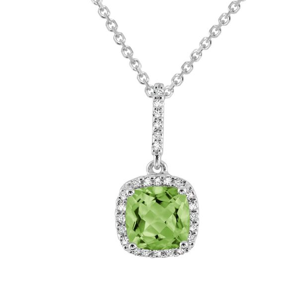 925 Peridot & CZ Necklace Barthau Jewellers Stouffville, ON