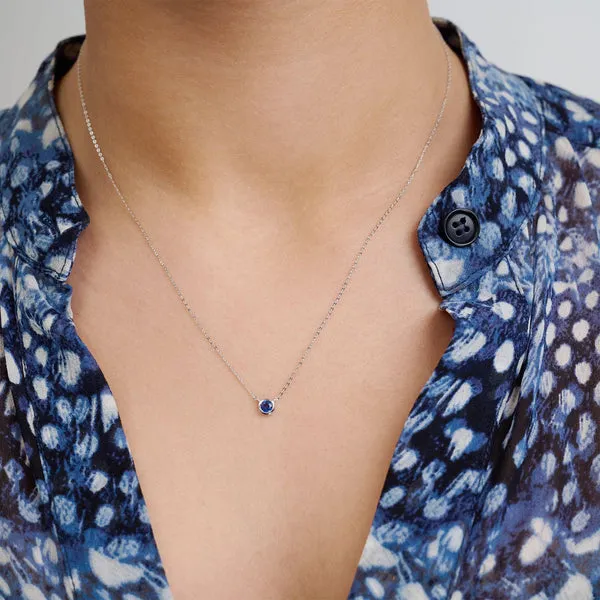 10K White Gold Emerald Necklace Image 2 Barthau Jewellers Stouffville, ON