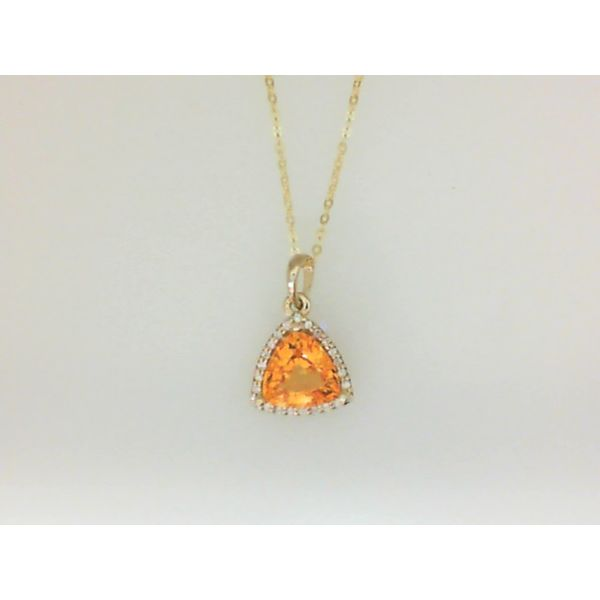 14KY Yellow Sapphire & Diamond Necklace Barthau Jewellers Stouffville, ON