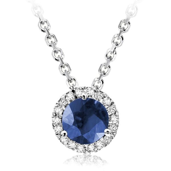 10KW Blue Sapphire & Diamond Necklace Barthau Jewellers Stouffville, ON