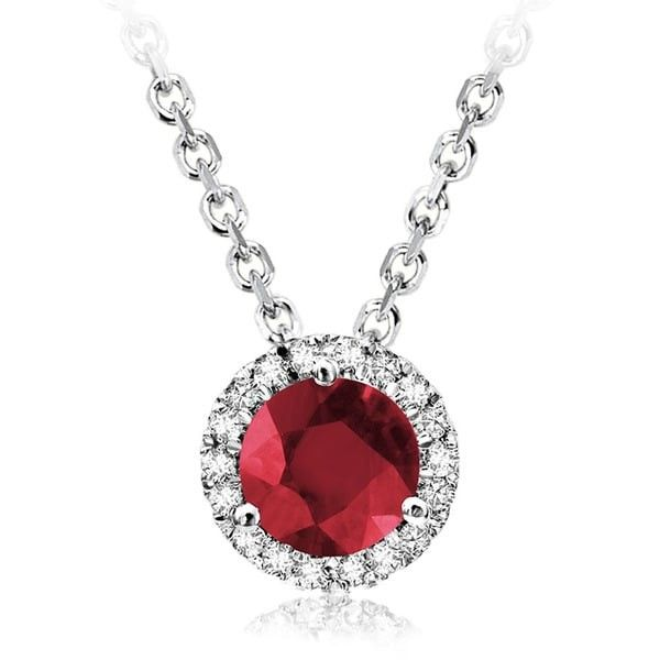 10KW Ruby & Diamond Necklace Barthau Jewellers Stouffville, ON
