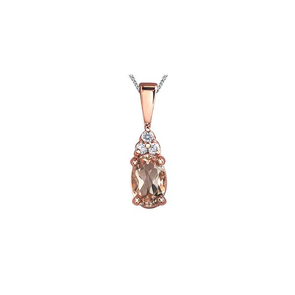 10KR/W MORGANITE & DIAMOND NECKLACE, CDN CERT GOLD Barthau Jewellers Stouffville, ON