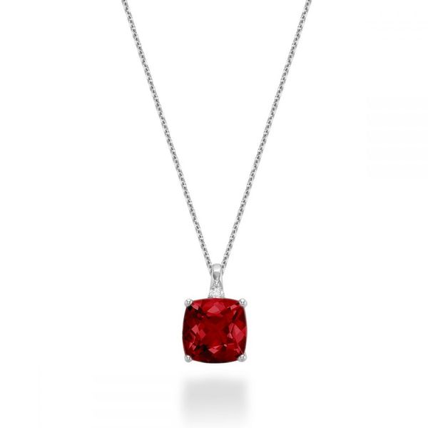 10KW Lab-Grown Ruby & Diamond Necklace Barthau Jewellers Stouffville, ON