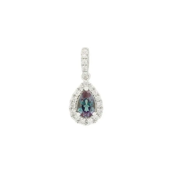 14KW LAB-GROWN ALEXANDRITE & DIAMOND NECKLACE Barthau Jewellers Stouffville, ON