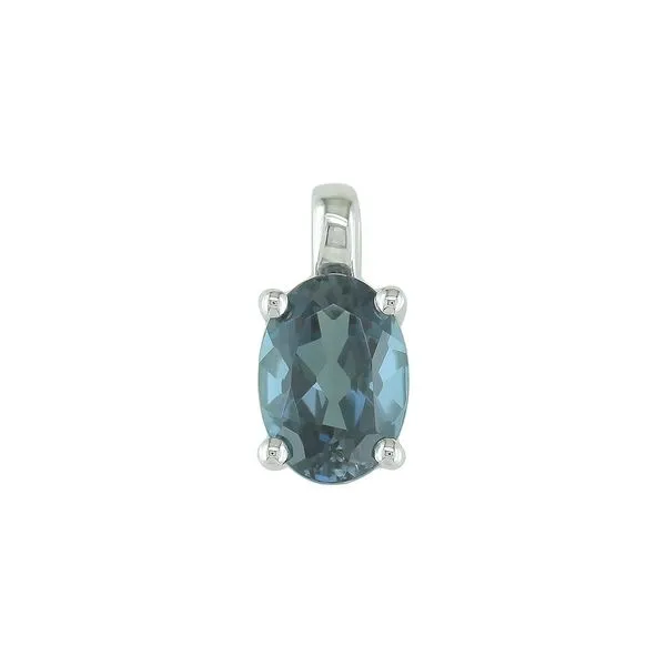 14K Yellow Gold London Blue Topaz Necklace Barthau Jewellers Stouffville, ON