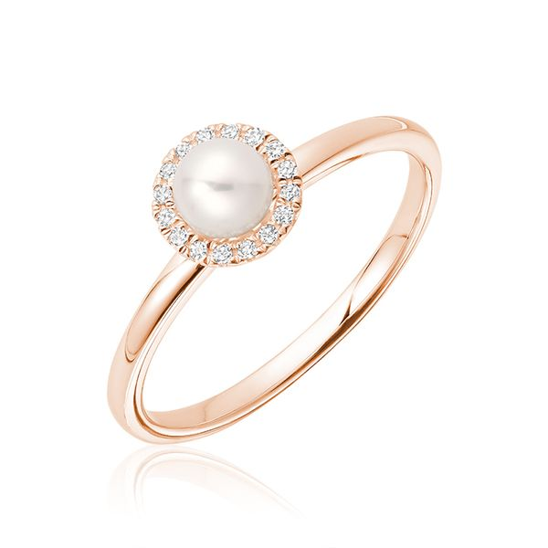 10KR Cultured Pearl And Diamond Ring Barthau Jewellers Stouffville, ON