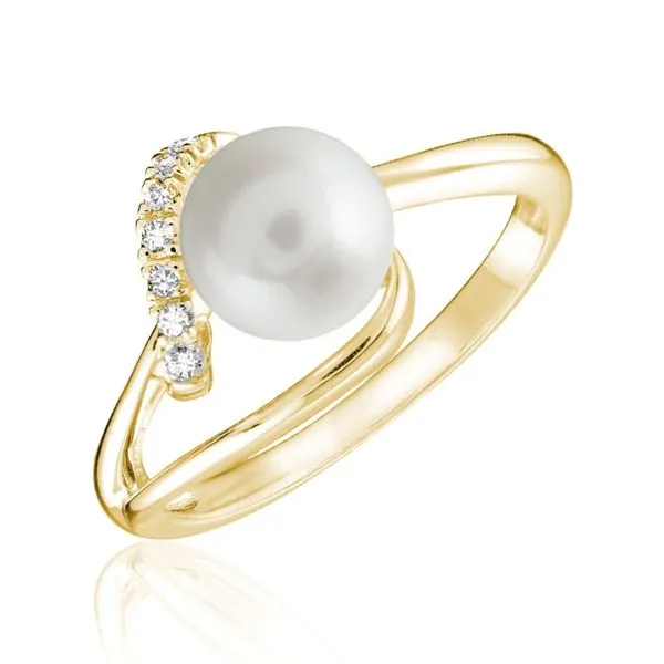 10KY Cultured Pearl And Diamond Ring Barthau Jewellers Stouffville, ON