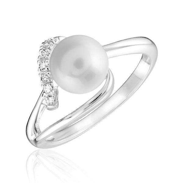 10KW Cultured Pearl And Diamond Ring Barthau Jewellers Stouffville, ON