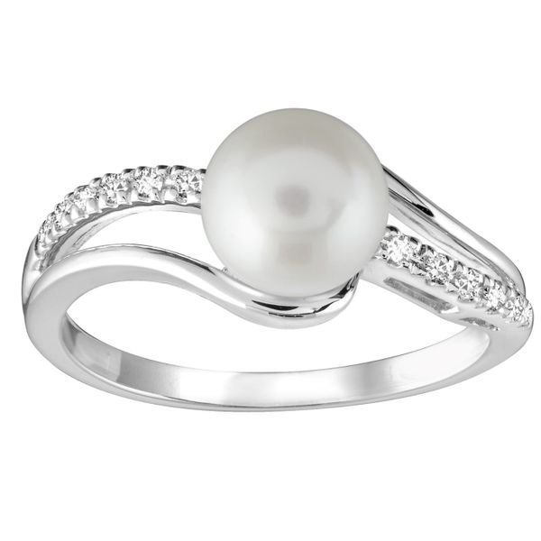 10KW Cultured Pearl And Diamond Ring Barthau Jewellers Stouffville, ON