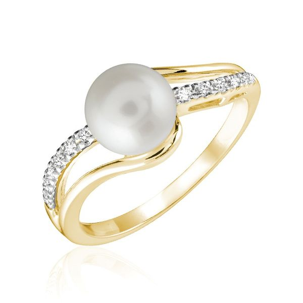 10KY Cultured Pearl And Diamond Ring Barthau Jewellers Stouffville, ON