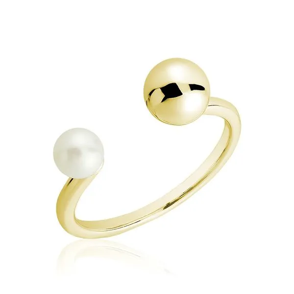 10K Yellow Gold 4MM Cultured Pearl Ring Barthau Jewellers Stouffville, ON