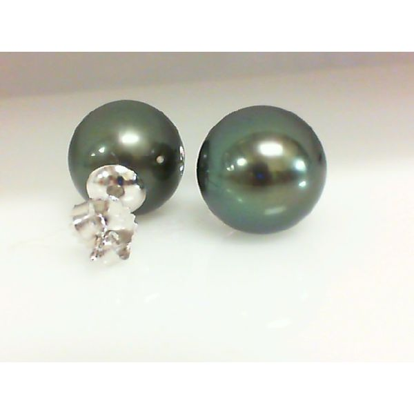 14KW 13MM TAHITIAN STUD EARRINGS Image 2 Barthau Jewellers Stouffville, ON