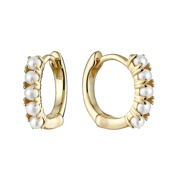 10K Yellow Gold Pearl Earrings Barthau Jewellers Stouffville, ON