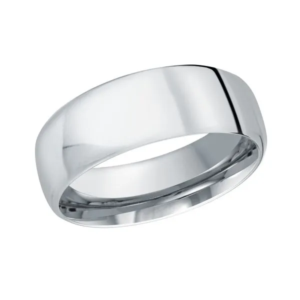 10K White Gold 6.5MM Euro Wedding Band Barthau Jewellers Stouffville, ON
