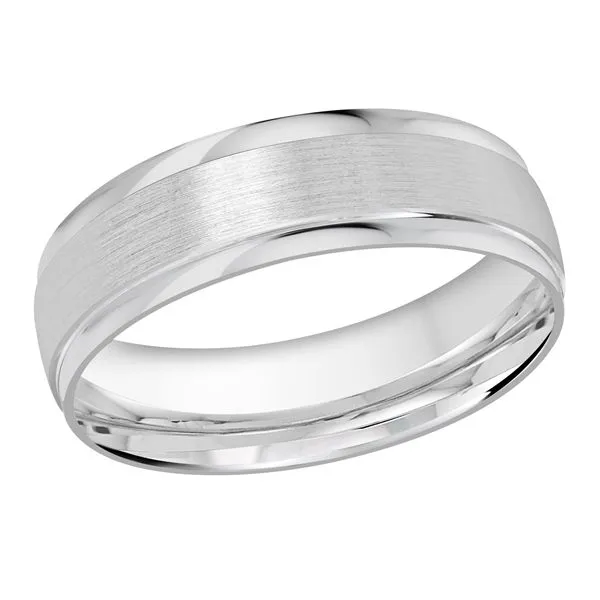 10K White Gold 6MM Wedding Band Barthau Jewellers Stouffville, ON