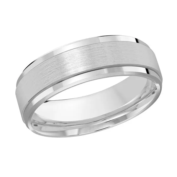 10K White Gold 6MM Wedding Band Barthau Jewellers Stouffville, ON