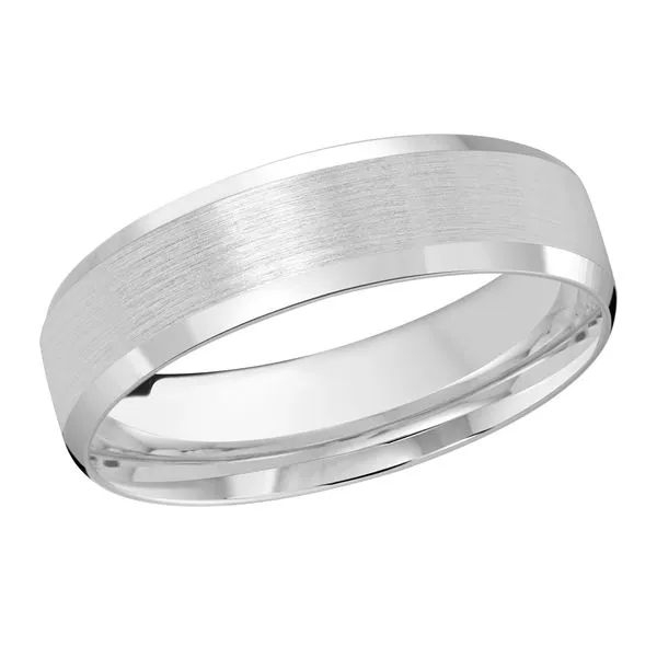 10K White Gold 6MM Wedding Band Barthau Jewellers Stouffville, ON