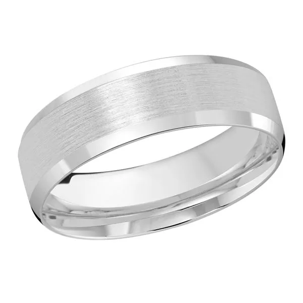 10K White Gold 7MM Wedding Band Barthau Jewellers Stouffville, ON