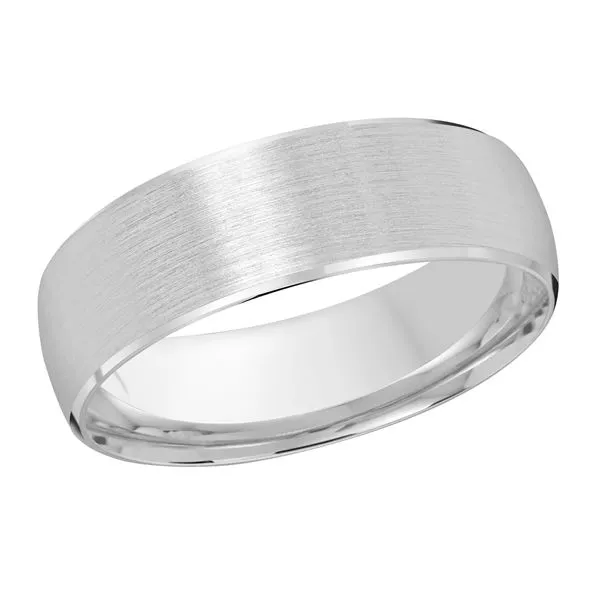 10K White Gold 7MM Wedding Band Barthau Jewellers Stouffville, ON