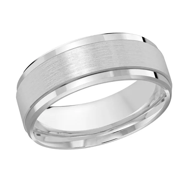 10K White Gold 7MM Wedding Band Barthau Jewellers Stouffville, ON