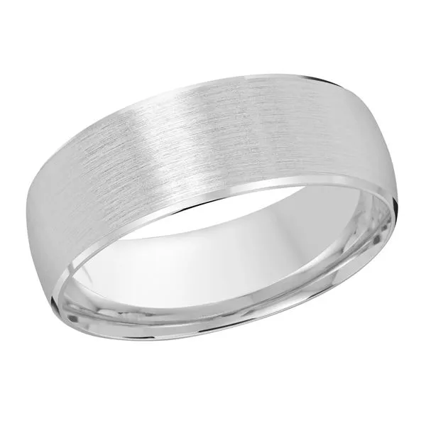 10K White Gold 8MM Wedding Band Barthau Jewellers Stouffville, ON