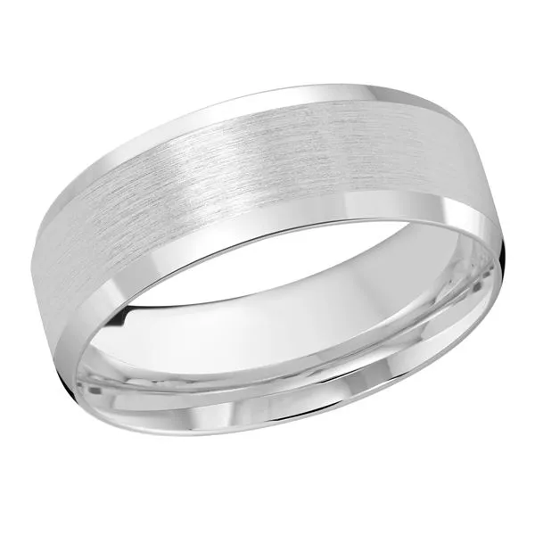 10K White Gold 8MM Wedding Band Barthau Jewellers Stouffville, ON
