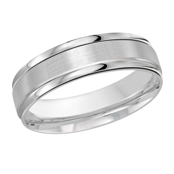 10K White Gold 6MM Wedding Band Barthau Jewellers Stouffville, ON