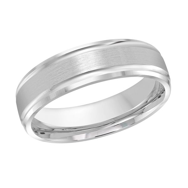 10K White Gold 6MM Wedding Band Barthau Jewellers Stouffville, ON