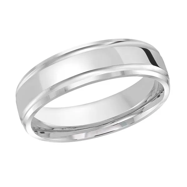 10K White Gold 6MM Wedding Band Barthau Jewellers Stouffville, ON