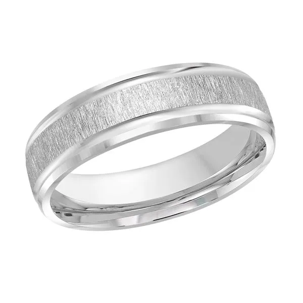 10K White Gold 6MM Wedding Band Barthau Jewellers Stouffville, ON