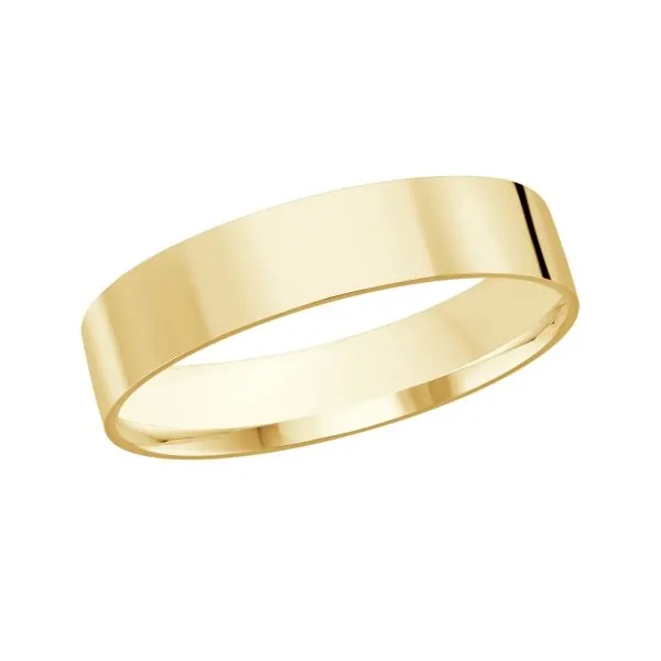 10K Yellow Gold 4MM Flat Wedding Band Barthau Jewellers Stouffville, ON