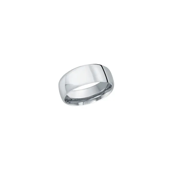 10K White Gold 8.5MM Euro Wedding Band Barthau Jewellers Stouffville, ON
