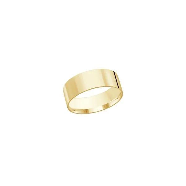 10K Yellow Gold 8MM Flat Wedding Band Barthau Jewellers Stouffville, ON