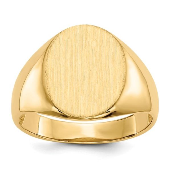 14K Yellow Gold Signet Ring Barthau Jewellers Stouffville, ON