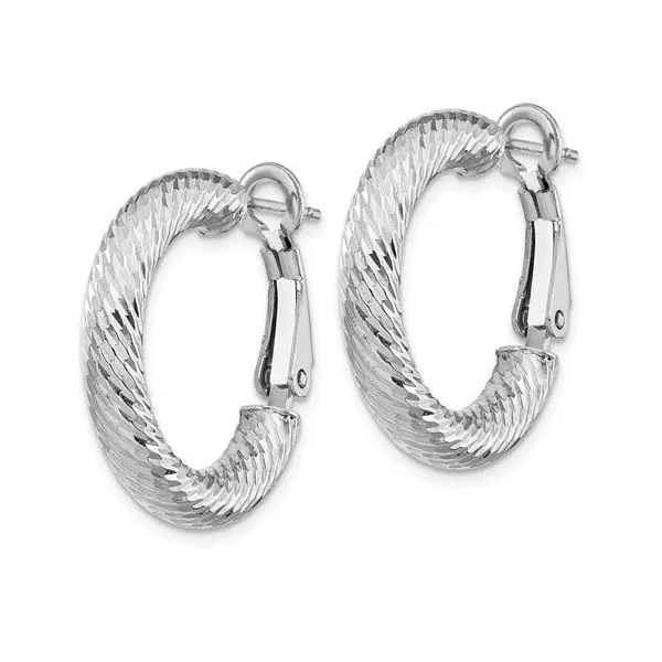 14KW Hoop Earrings Image 2 Barthau Jewellers Stouffville, ON