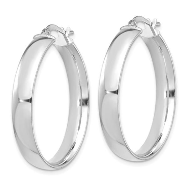 14KW 5MM Hoop Earrings Image 2 Barthau Jewellers Stouffville, ON