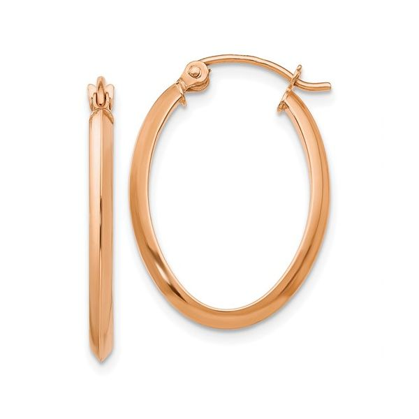14K Rose Gold Hoop Earrings Barthau Jewellers Stouffville, ON