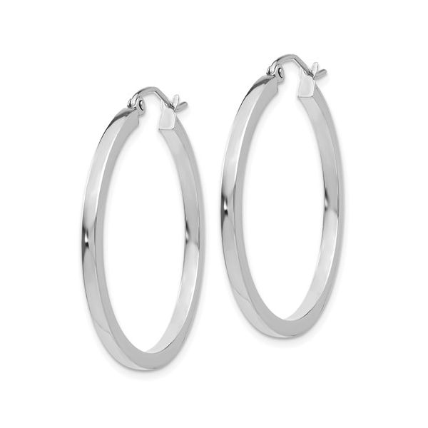 14KW 1.5mm Hoop Earrings Image 2 Barthau Jewellers Stouffville, ON