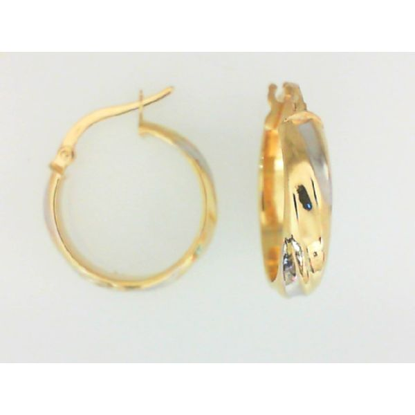 14KY/W 4mm Hoop Earrings Barthau Jewellers Stouffville, ON