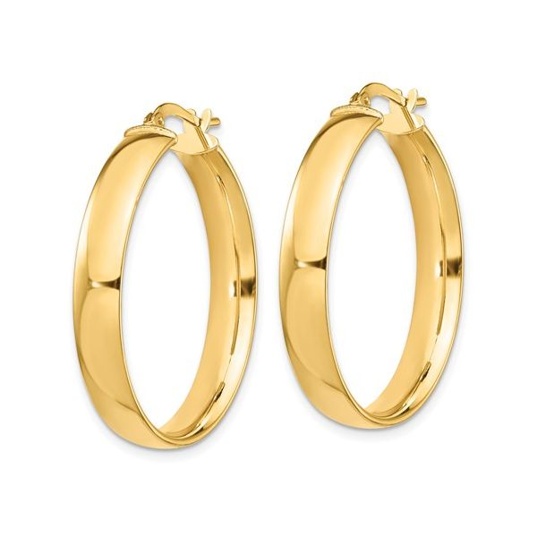 14KY 6mm Hoop Earrings Image 2 Barthau Jewellers Stouffville, ON