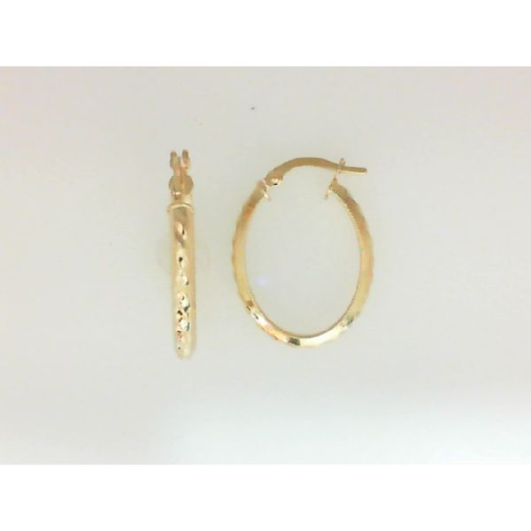 14KY 2.7mm Oval Hoop Earrings Barthau Jewellers Stouffville, ON