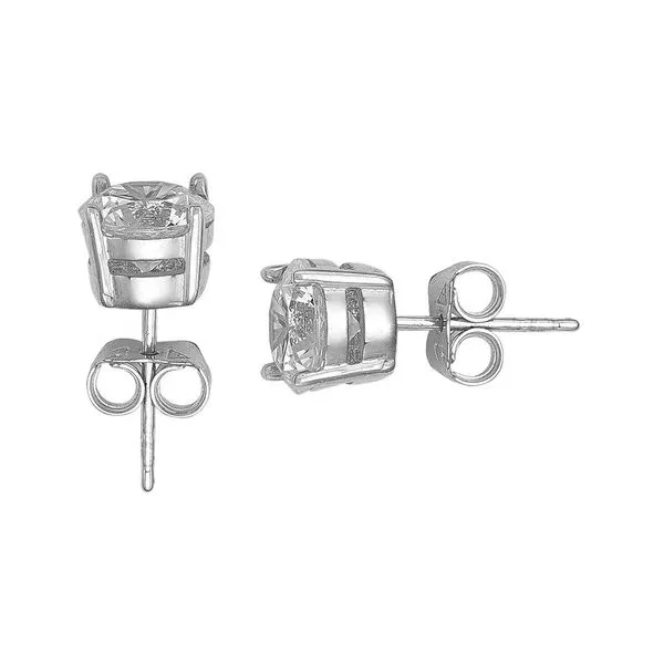 10KW 5mm CZ Earrings Barthau Jewellers Stouffville, ON